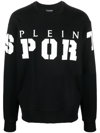 PLEIN SPORT LS LOGO-PRINT COTTON JUMPER