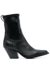 SONORA 85MM STUDDED LEATHER BOOTS