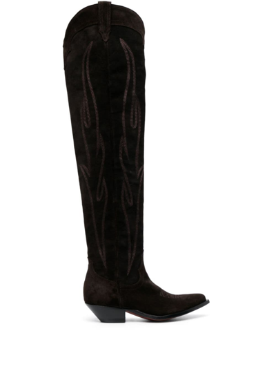 Sonora Hermosa Over The Knee Boots In Brown