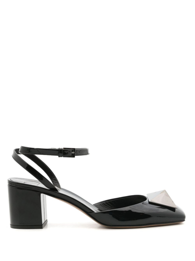 Valentino Garavani One Stud Leather Pumps In Black