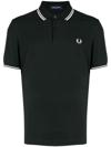 FRED PERRY CONTRAST-TRIM COTTON POLO SHIRT