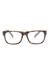 PRADA TORTOISESHELL-EFFECT SQUARE-FRAME GLASSES