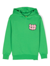 Barrow Logo-print Cotton Hoodie In Green