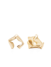 Completedworks Folded, Then Crumpled Earrings In Gold