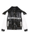 GIVENCHY LOGO-PATCH HOODED BOMBER JACKET