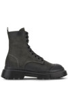 HOGAN H619 ANFIBIO LEATHER BOOTS