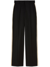PALM ANGELS KNIT-TAPE STRAIGHT TROUSERS