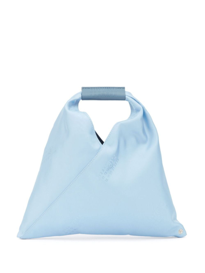 Mm6 Maison Margiela Top-handle Triangle Tote In Blue