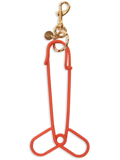 Jw Anderson Penis Pin Keyring In Yellow