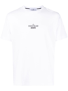 Stone Island Logo-print Cotton T-shirt In White