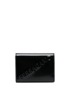 Ferragamo Logo-embossed Leather Cardholder In Black