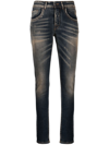 N°21 MID-RISE FADDED SKINNY JEANS