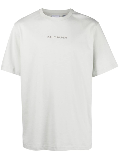 Daily Paper Logo-print Cotton T-shirt In Grey