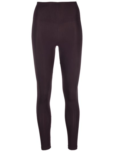 The Andamane High-waist Stretch Legging In Burgundy