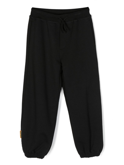 Dsquared2 Kids' Logo-print Cotton Track Trousers In Black