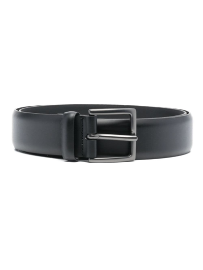 Orciani Buckle-fastening Leather Belt In Black