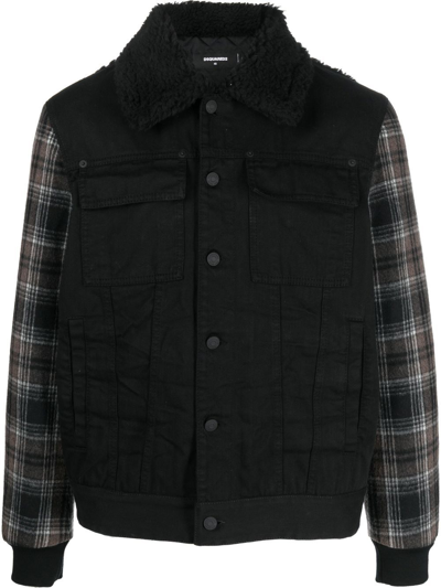 Dsquared2 Icon Bomber Jacket In Black