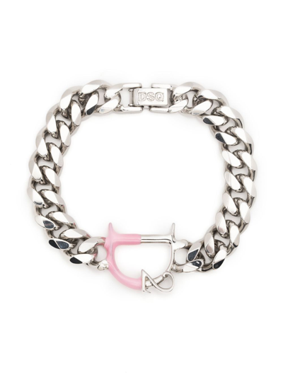 Dsquared2 D-charm Chain Bracelet In Silver