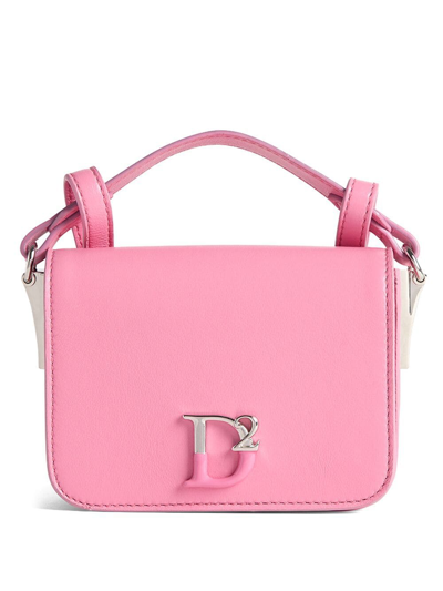 Dsquared2 D2 Statement Cross Body Bag In Pink