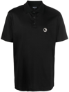 GIORGIO ARMANI LOGO-EMBROIDERED COTTON POLO SHIRT