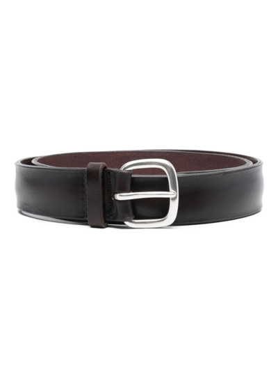 Orciani Buckle-fastening Leather Belt In Brown