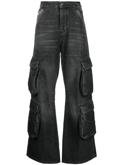 Diesel 1996 D-sire 0hlaa Straight-leg Jeans In Black