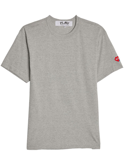 Comme Des Garçons Play Gray Invader Edition T-shirt In Grey