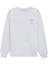 Sporty And Rich Crown Motif-print Sweatshirt In Grey