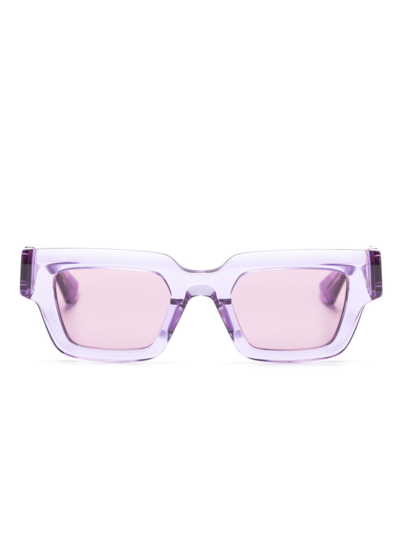 Bottega Veneta Unapologetic Rectangular Sunglasses In Purple
