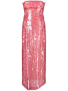 Attico Bistier Midi Dress In Pink