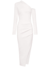 Nicholas Shiloh One-shoulder Midi Dress In White