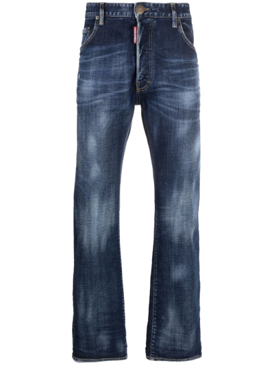 DSQUARED2 LOW-RISE STRAIGHT-LEG JEANS