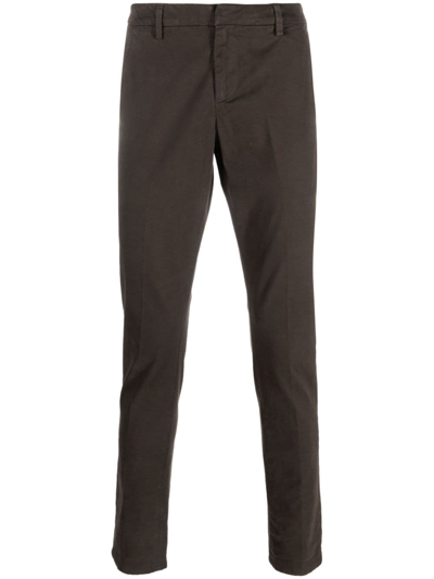 Dondup Tapered-leg Chino Trousers In Green
