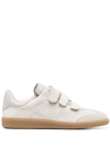 Isabel Marant Beth Mixed Leather Triple-grip Sneakers In Neutrals