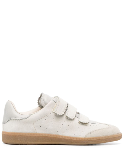 Isabel Marant Beth Mixed Leather Triple-grip Sneakers In Multi