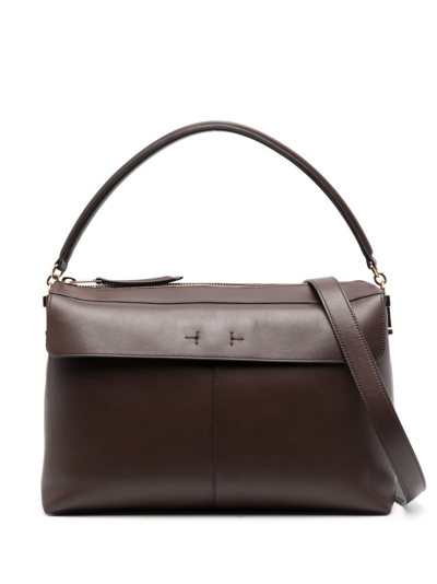 Tod's Small T-case Boston Bag In Brown