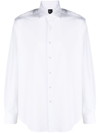 Xacus Button-down Long-sleeve Shirt In White