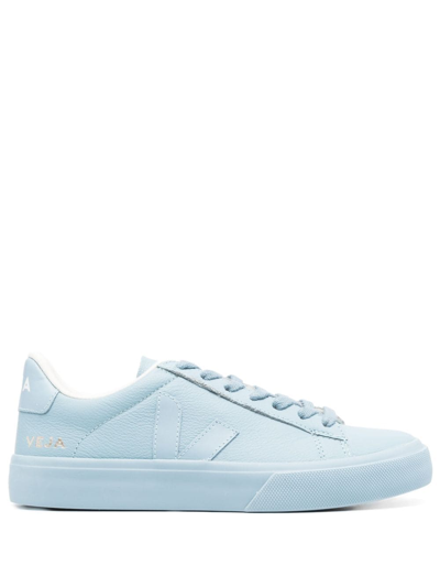 Veja Campo Lace-up Sneakers In Blue