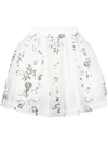 Simone Rocha Elasticated Tutu Mini Skirt In White