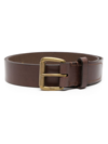 Polo Ralph Lauren Tumbled Leather Belt In Brown