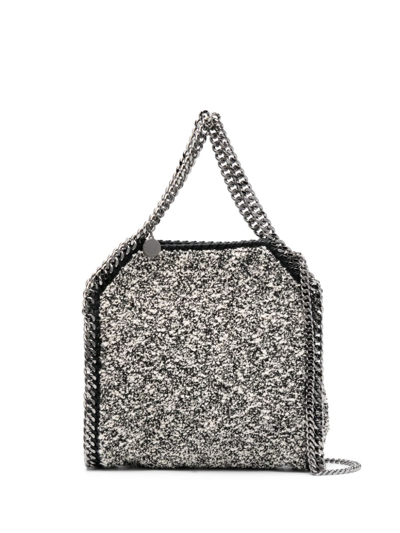 Stella Mccartney Falabella Bouclé-tweed Tote Bag In Black