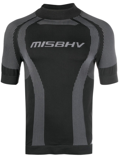 MISBHV LOGO-PRINT STRIPED PERFORMANCE T-SHIRT