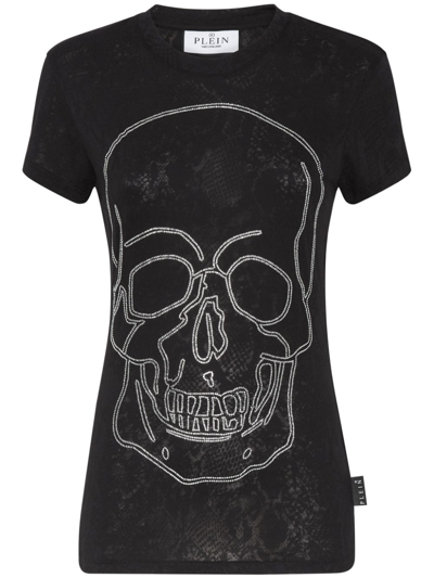 Philipp Plein Sexy Pure Fit Crew-neck T-shirt In Black