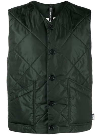 Mackintosh New Hig Quilted Gilet In Green