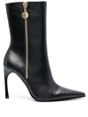 VERSACE JEANS COUTURE 100MM POINTED-TOE BOOTS