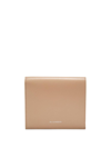 Jil Sander Tri-fold Leather Wallet In Neutrals