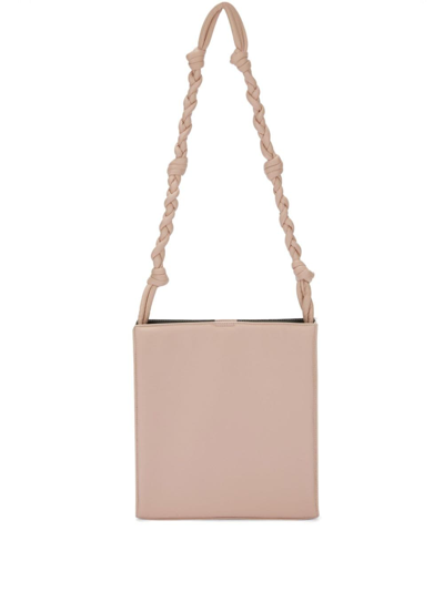 Jil Sander Medium Tangle Leather Crossbody Bag In Neutrals