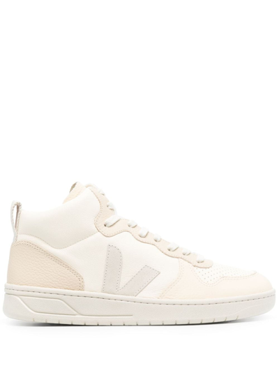 Veja V-15 High-top Sneakers In Cashew Pierre Multico