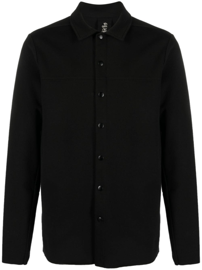 Thom Krom Press-stud Fastening Cotton Shirt In Black