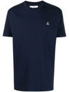 Vivienne Westwood Woman T-shirt Navy Size L Organic Cotton In Blue